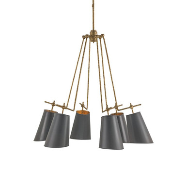 Jean-Louis 6 Light Large Chandelier by Currey Company - 9503