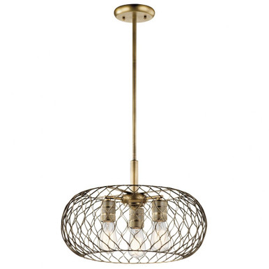 Devin 3 Light Large Round Pendant by Kichler - 43958NBR