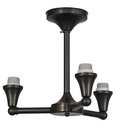 3 Light Flush Mount Hardware 13 x 16 In by Meyda Tiffany - 154474