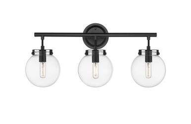 Span 3 LED Light Vanity Light by Innovations - 351-3W-BK-CL
