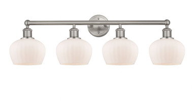 Fenton 4 Light Bath Vanity 9.75 Inch Tall and 33.5 Inch Wide by Innovations - 616-4W-SN-G91