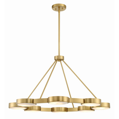 Orson 8 Light Oversized Chandelier by Crystorama - ORS-738-MG-ST