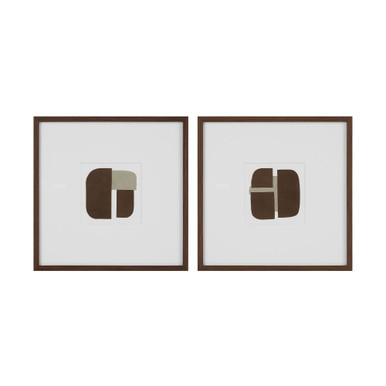 Edge Wall Decor (Set of 2) 24 Inch Tall and 24 Inch Wide by Renwil Inc - W6779