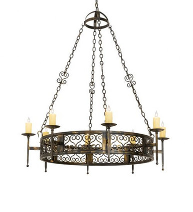 Toscano 8 Light Chandelier 59 x 48 Inches Wide by Meyda Tiffany - 222724