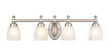 4 Light Bath Vanity 8 Inch Tall and 30 Inch Wide by Millennium - 4304-SN