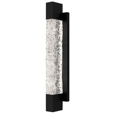 Solace 16W LED Outdoor Wall Lantern 24 Inch Tall X 4.5 Inch Wide by Quoizel - SOL8504MBK