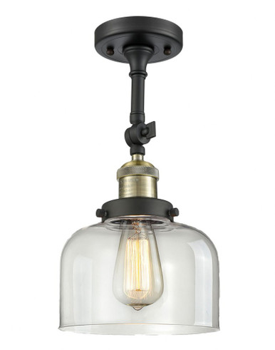 Bell 1 Light Adjustable Semi Flush Mount 14.5X7.75 Inch Wide by Innovations - 201F-BAB-G72