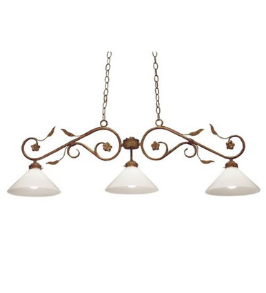 Bordeaux 3 Light Island Pendant 48 Inches Wide by Meyda Tiffany - 120175