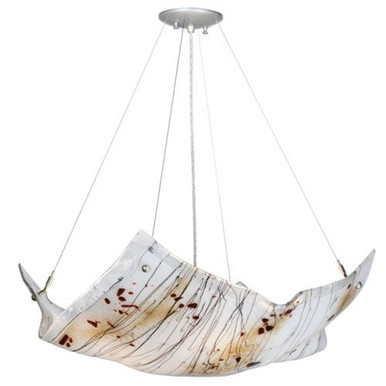 Crinkle Ramoscelli 4 Light Inverted Pendant 24 x 28 Inches by Meyda Tiffany - 112107