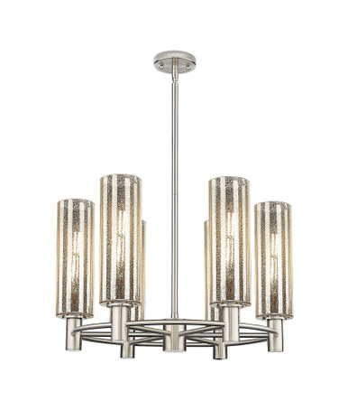 Crown Point 6Light Stem Chandelier 15.25 Inch X 24 Inch Wide by Innovations - 434-6CR-G434-12_P