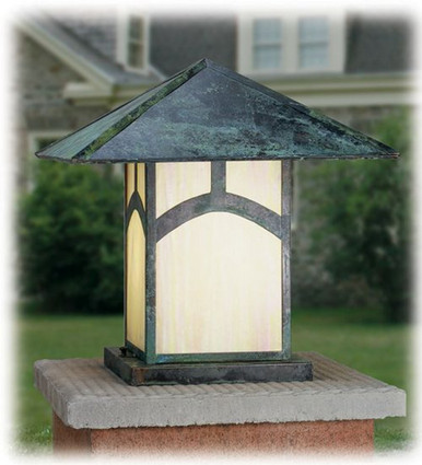 Seneca Mount Hill Top 2 Light Square Outdoor Pier Mount by Meyda Tiffany - 38557