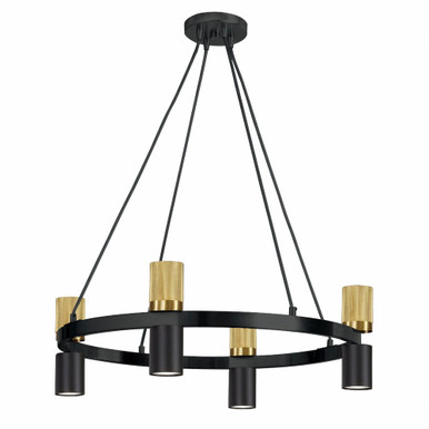 Cerelia 400W 8 LED Chandelier 7.25 Inch Tall and 24 Inch Wide by Dainolite - CRL-248C