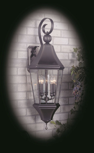 Normandy 5 Light Outdoor Wall Lantern 38 Inch Tall by Framburg 8744IRON - 8744 IRON
