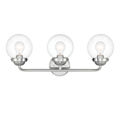 Knoll 3 Light Vanity Fixture by Designers Fountain - 95903-CH