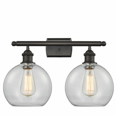 Athens 2 Light Bath Vanity 11 Inch Tall and 18 Inch Wide by Innovations - 516-2W-OB-G122-8