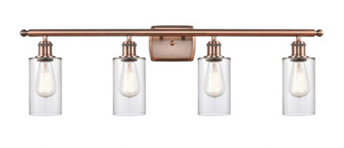 Clymer 4 Light Bath Vanity 9.88 Inch Tall X 33.88 Inch Wide by Innovations - 516-4W-AC-G802