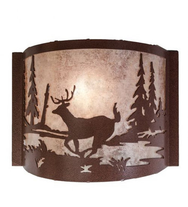 Deer Creek 1 Light Wall Sconce 9.5 x 12 Inches by Meyda Tiffany - 23833