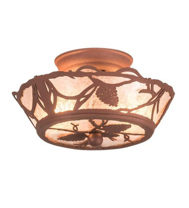 Whispering Pines 2 Light Flush Mount 6 x 10 In by Meyda Tiffany - 198770