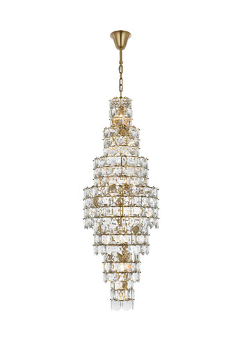 Adaline 26 Light Chandelier 67 Inch Tall and 24 Inch Wide by Elegant - 1050SR24