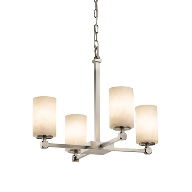 Clouds Tetra 4 Light Medium Chandelier by Justice Design - CLD-8420-10