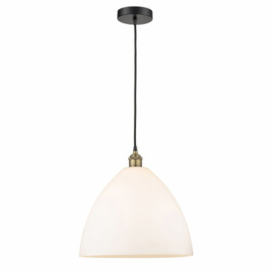 Edison Dome 1 Light Medium Cord Hung Pendant 17.75 Inch Tall by Innovations - 616-1P-GBD-16