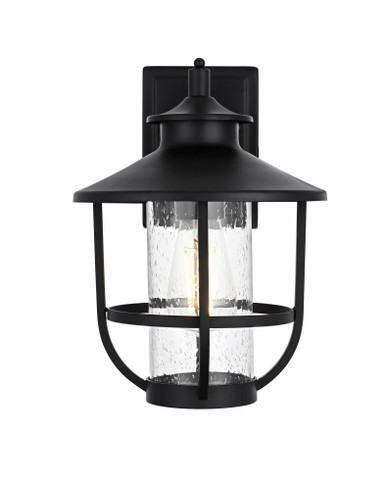 Janney 1 Light Outdoor Wall Sconce 12.5 Inch Tall X 9 Inch Wide by Elegant - OD314W13BK
