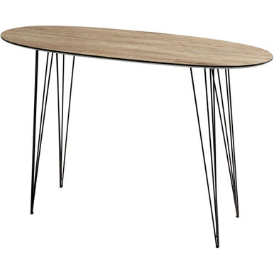 Lunar Landing Console Table 15.5 Inch Wide by 47.25 Inch Long by Cyan - 09627