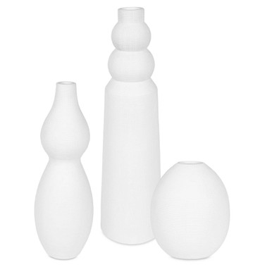 Forma Vase (Set of 2) 19 Inch Tall and 5.5 Inch Wide by Uttermost - 18218