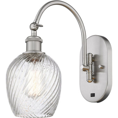 Salina 1 Light Adjustable Swing Arm Wall Sconce 12.88X5.75 by Innovations - 518-1W-SN-G292