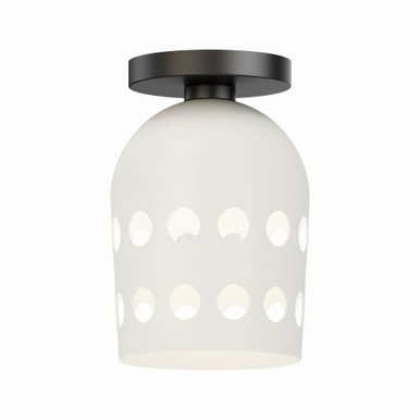 Dottie 1 Light 6.25 Inch Wide Flush Mount by Maxim - 21240WTBK
