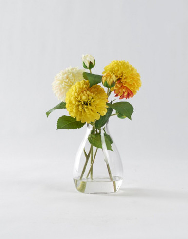 Dahlias 9 Inch Vase by DW Silks - 212230