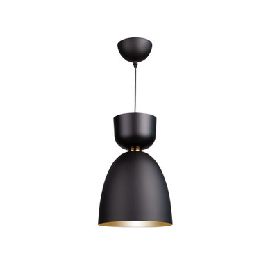 Tempo 1 Light Small Pendant 13.5 Inch Tall by Artcraft - SC13291BK