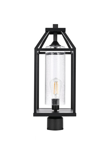 Zora 1 Light Outdoor Post Mount 20.5 Inch Tall and 8 Inch Wide by Elegant - OD606P21BK