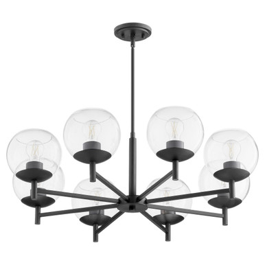 Lyon 8 Light Chandelier 11 x 34 Inch Wide by Quorum  - 678-8-59