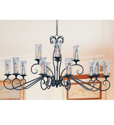 Wallis 14 Light Oblong Chandelier 31 x 36 Inches Wide by Meyda Tiffany - 115163