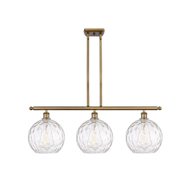 Athens Water Glass 100W 3 LED Stem Hung Island 12.25X 36.5 by Innovations - 516-3I-G1215-10-LED