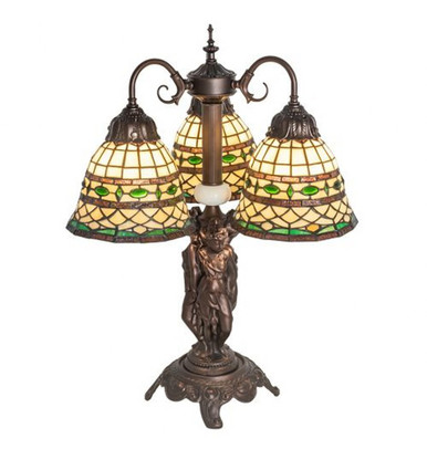 Tiffany Roman 3 Light Table Lamp 23 x 16.5 Inches by Meyda Tiffany - 245484