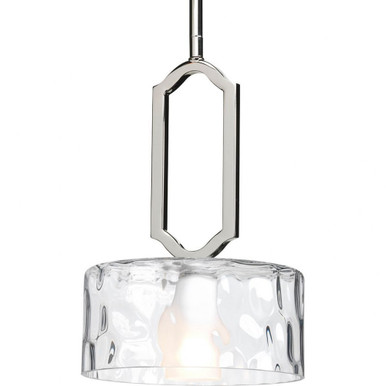 Caress 1 Light Small Pendant 12 Inch Tall by Progress - P5306-104WB