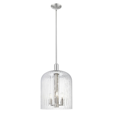 Bridal Veil 1 Light Mini Pendant 17.88 Inch and 12 Inch Wide by Innovations - 716-3S-SN-G559-12CL