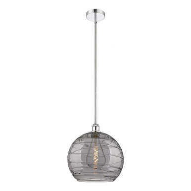 Athens Deco Swirl 1 Light Stem Mini Pendant 14.63X13.75 by Innovations - 616-1S-PC-G1213-14SM