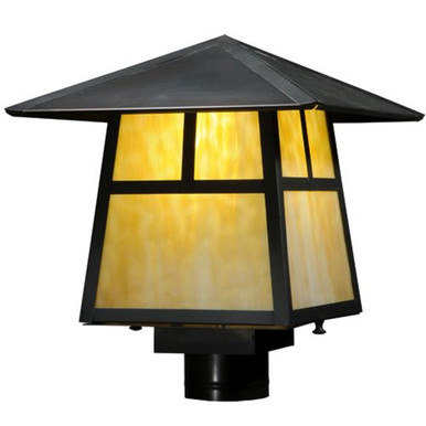 Stillwater T Mission 1 Light Outdoor Post Mount by Meyda Tiffany - 138052