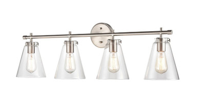 Aliza Four Light Vanity Light by Millennium - 8124-BN