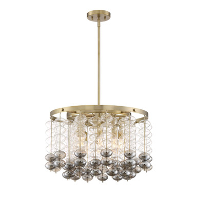 Villa Rose 8 Light Medium Chandelier by Designers Fountain - d208c-8ch-bg