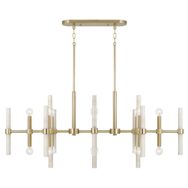 Marlow 16 Light Linear Chandelier 20.25 Inch and 47.25 Inch Wide by Capital - 858001MA