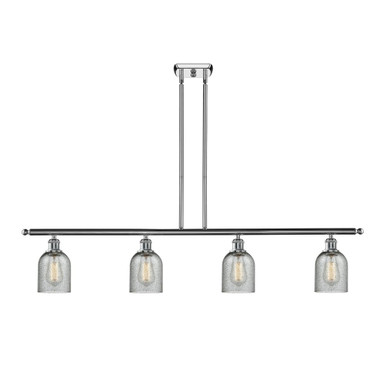 Caledonia 4 Light Stem Hung Island 9.5 Inch and 48 Inch Wide by Innovations - 516-4I-G25