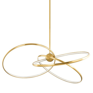 Alula 3 Light Oversized Ribbon Chandelier by Corbett - 341-60-VB