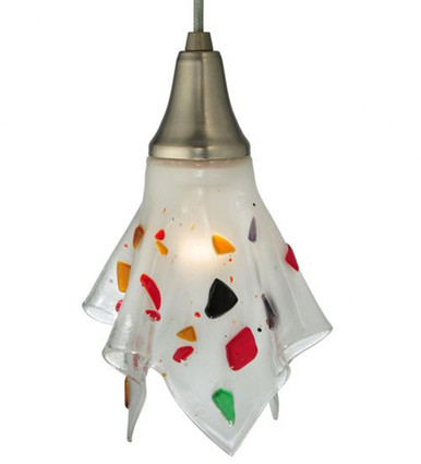 Metro Fusion Pebbles 1 Light Mini Pendant 15 x 9.5 Inches by Meyda Tiffany - 111365