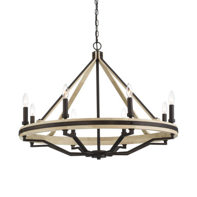 Sonoma 8 Light Chandelier 25.75 Inch Tall and 34 Inch Wide by Minka Lavery - 2628-860