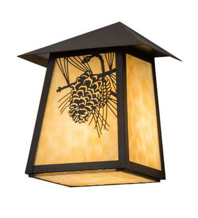 Stillwater Winter Pine 1 Light Wall Sconce 10.75 x 9 In by Meyda Tiffany - 183239