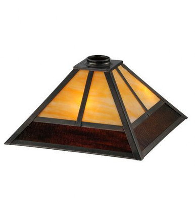 T Mission Square Glass Shade by Meyda Tiffany 31324 - 31324